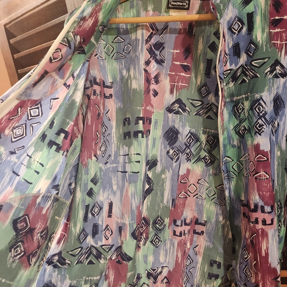 BonWorth Multicolor Abstract Pattern Jacket - Picture 4 of 4